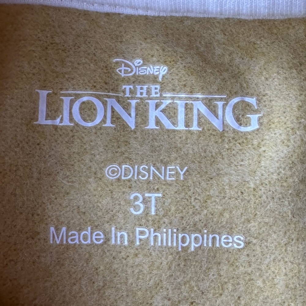 NEW Disney The Lion King Simba Crewneck Sweatshirt Unisex size 3T - Picture 3 of 6